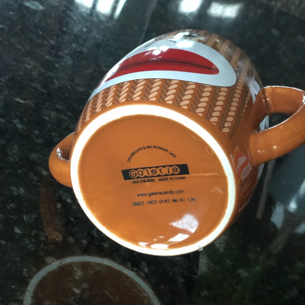 Galerie Sock Monkey Double Handle Coffee Mug Tea - Picture 5 of 5